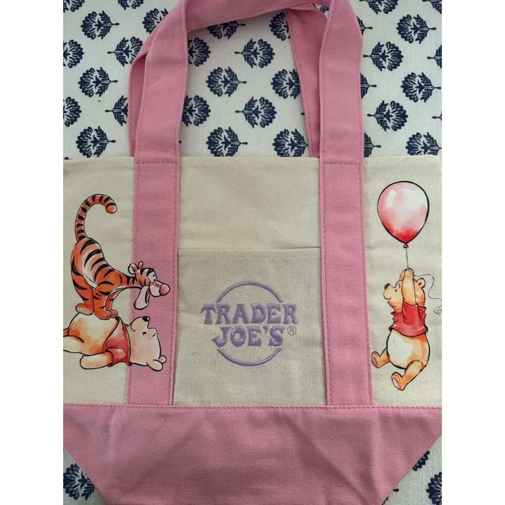 Disney Winnie the Pooh Custom Made Double Sided Trader Joes Mini Tote